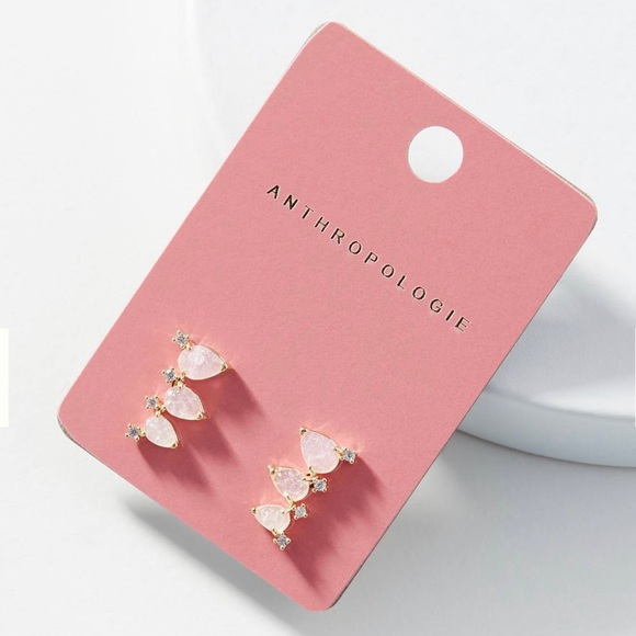 Anthropologie Trio Charm Crawler Earrings (NWT!)